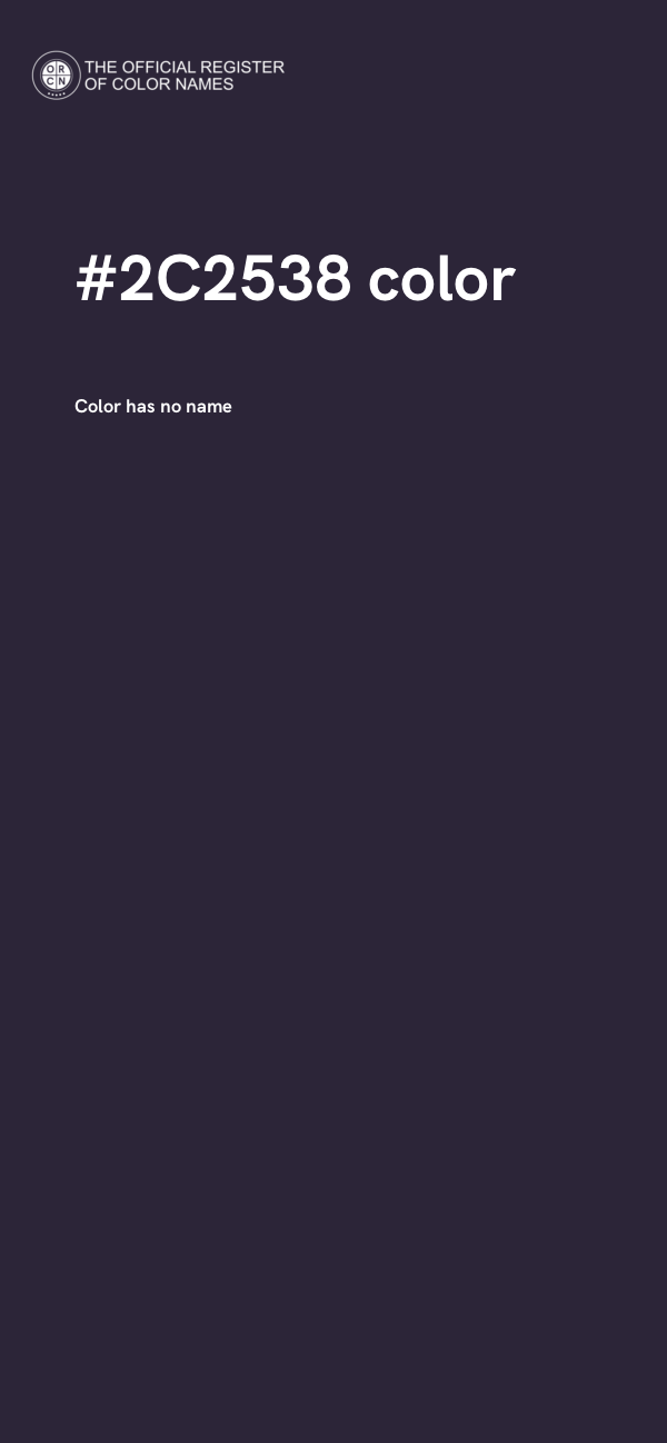 #2C2538 color image