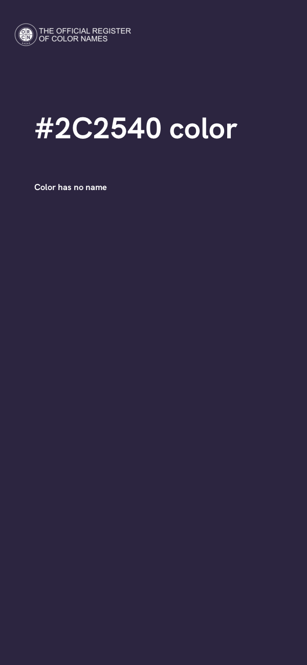 #2C2540 color image