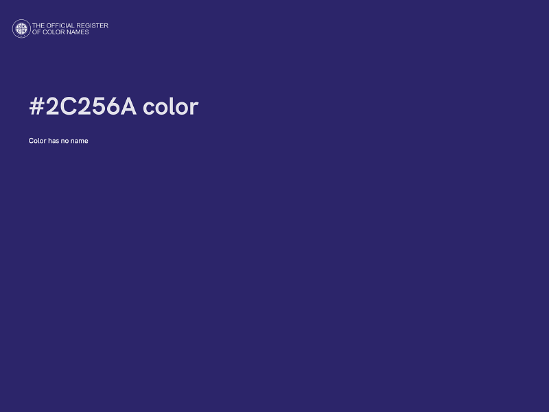 #2C256A color image