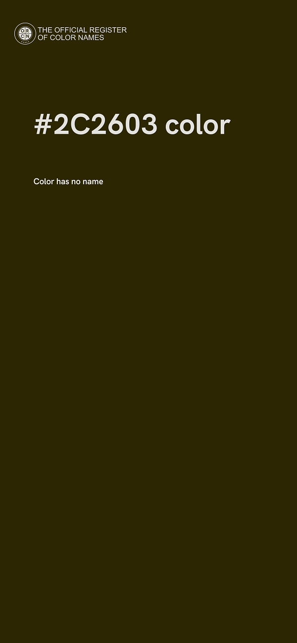 #2C2603 color image