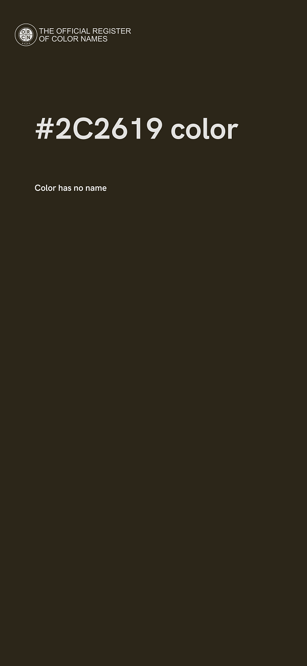 #2C2619 color image