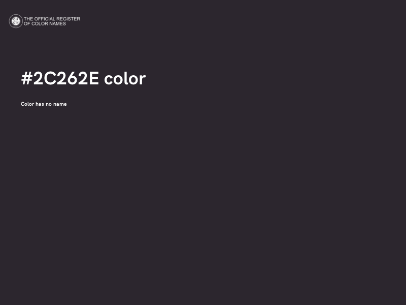 #2C262E color image