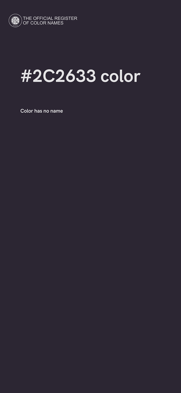 #2C2633 color image