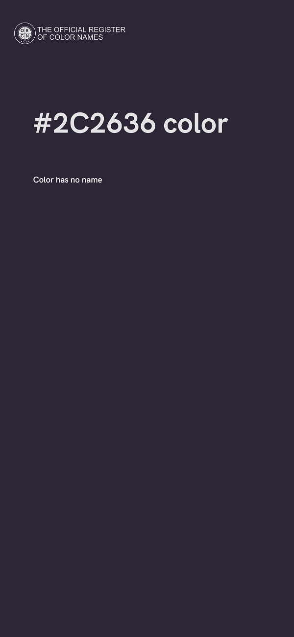 #2C2636 color image