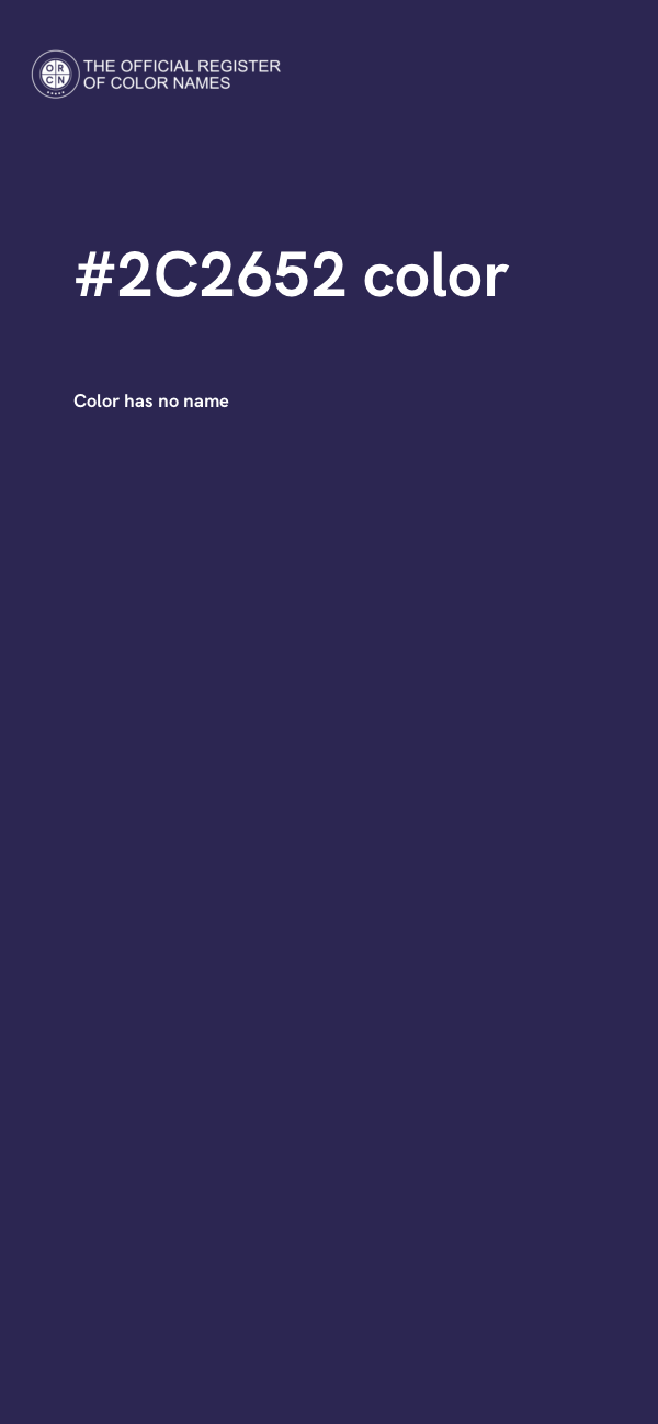 #2C2652 color image
