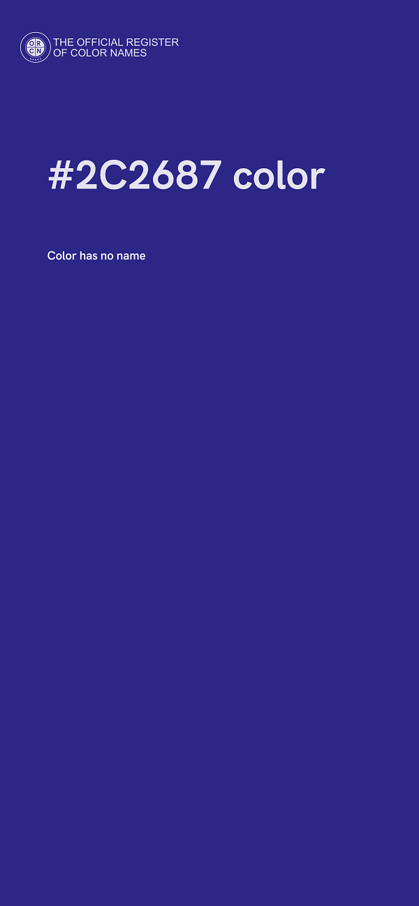 #2C2687 color image