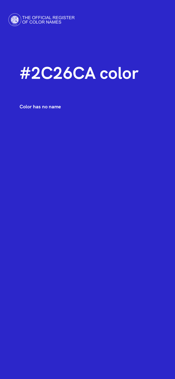 #2C26CA color image