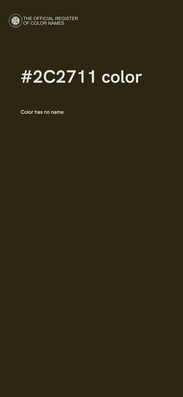 #2C2711 color image