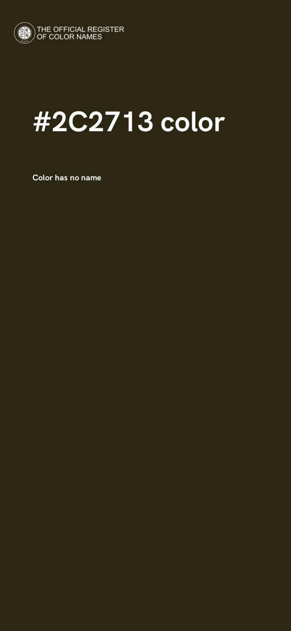 #2C2713 color image