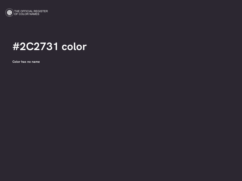 #2C2731 color image