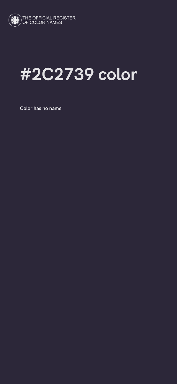 #2C2739 color image