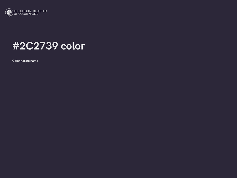 #2C2739 color image