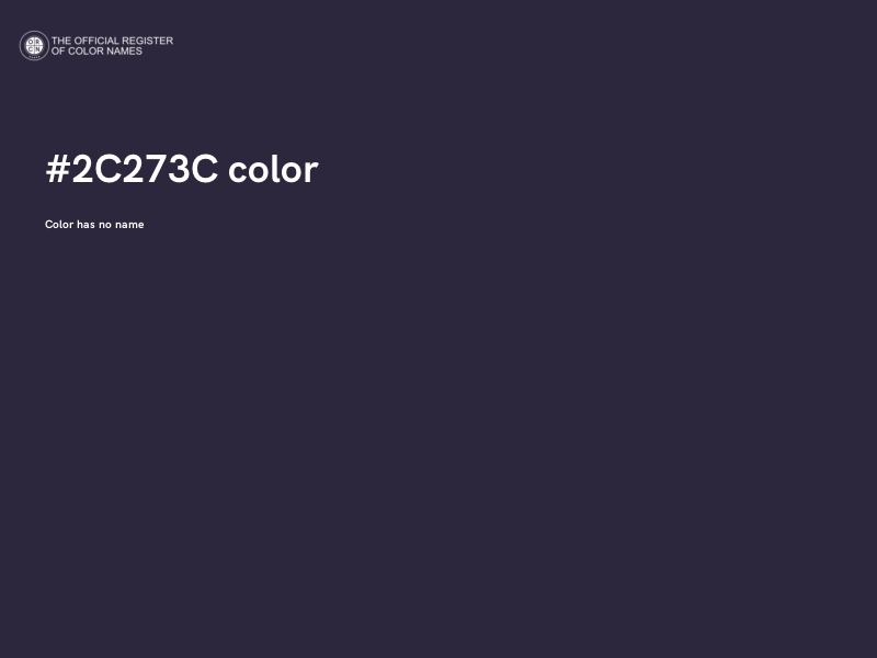 #2C273C color image