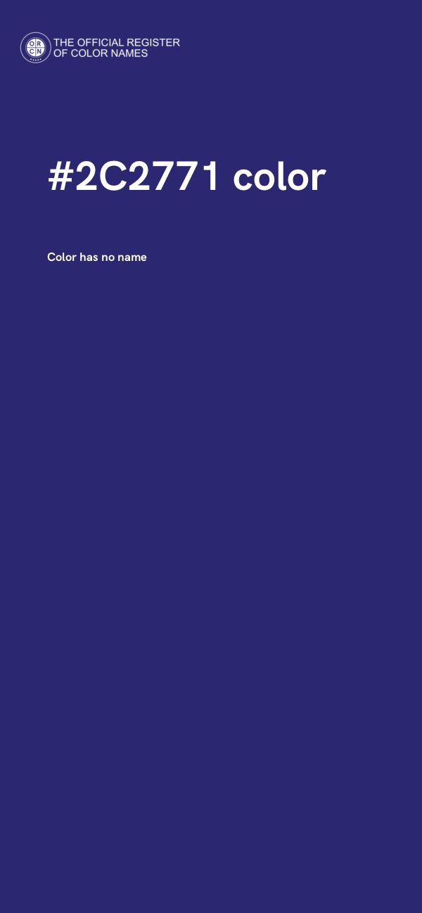 #2C2771 color image