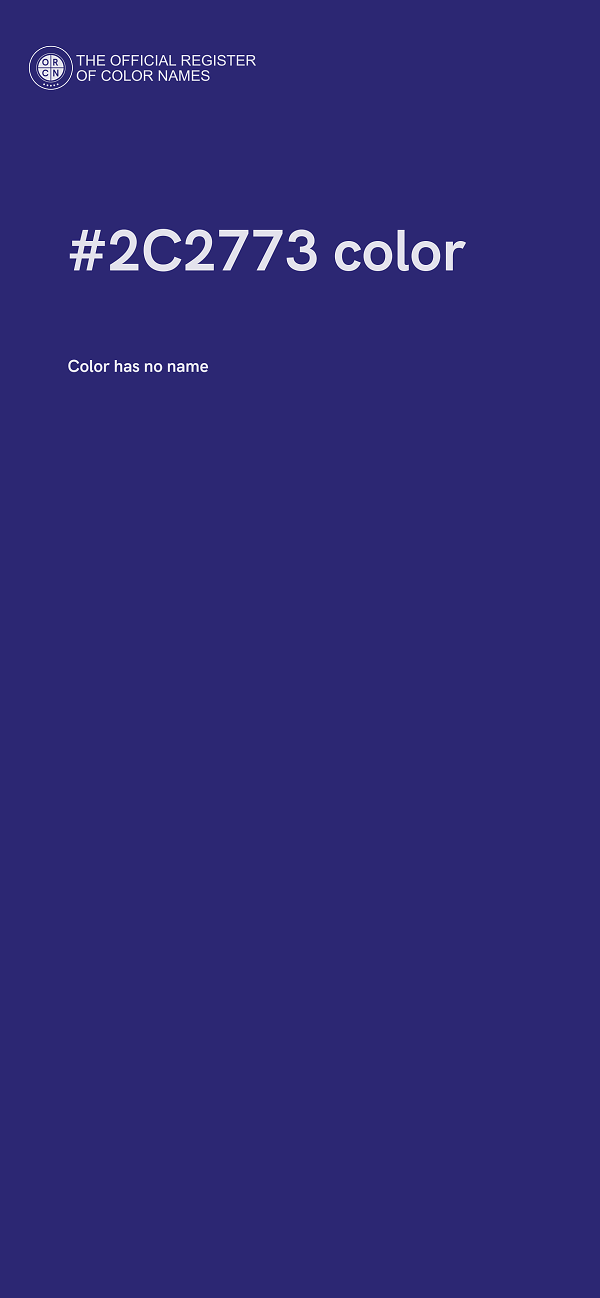#2C2773 color image