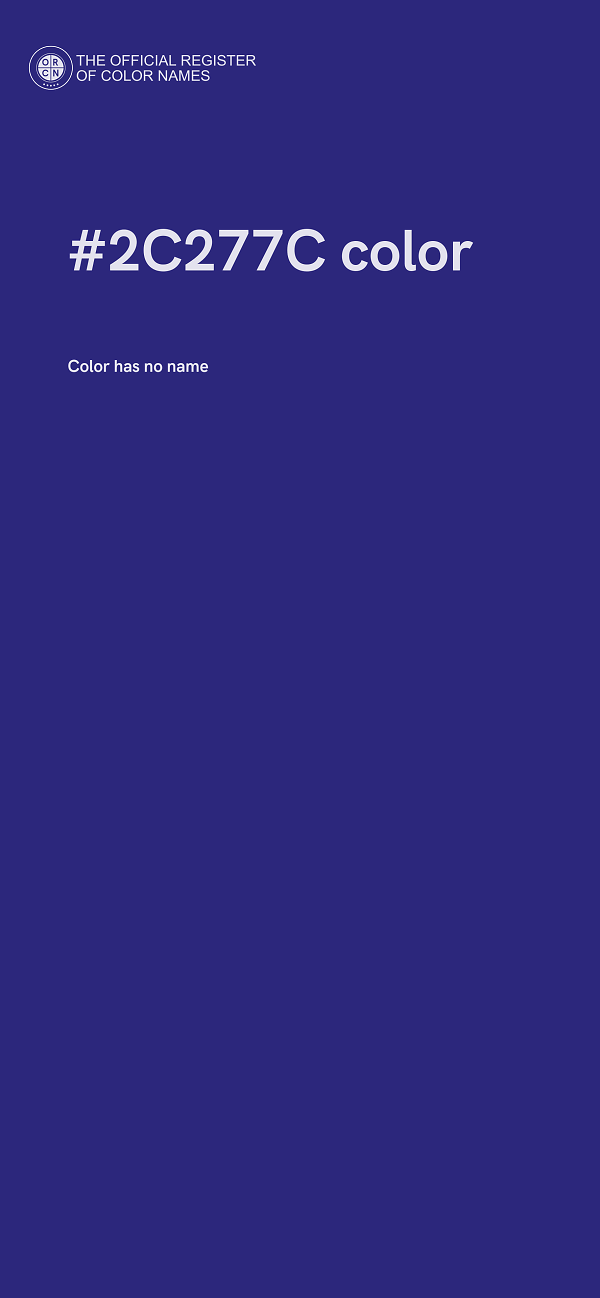 #2C277C color image