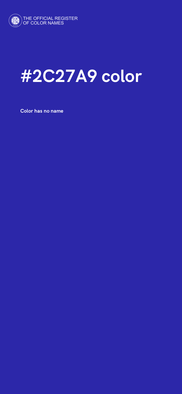 #2C27A9 color image