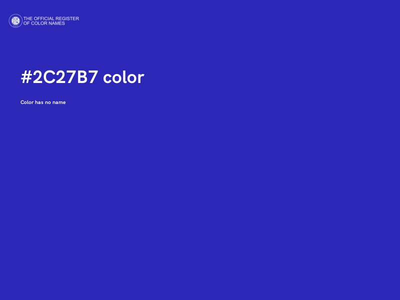 #2C27B7 color image