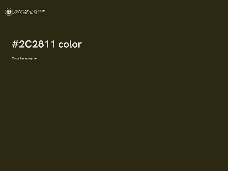 #2C2811 color image