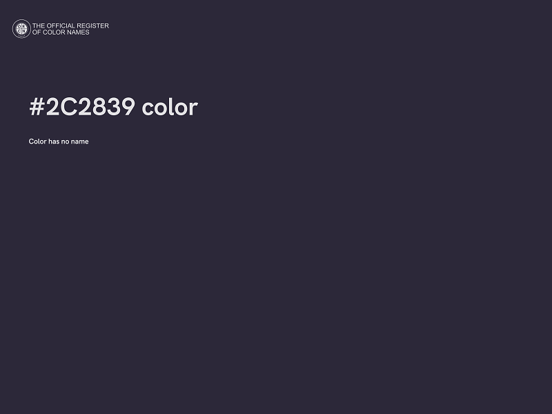 #2C2839 color image