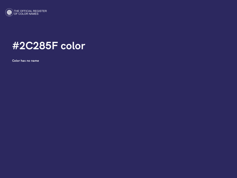 #2C285F color image