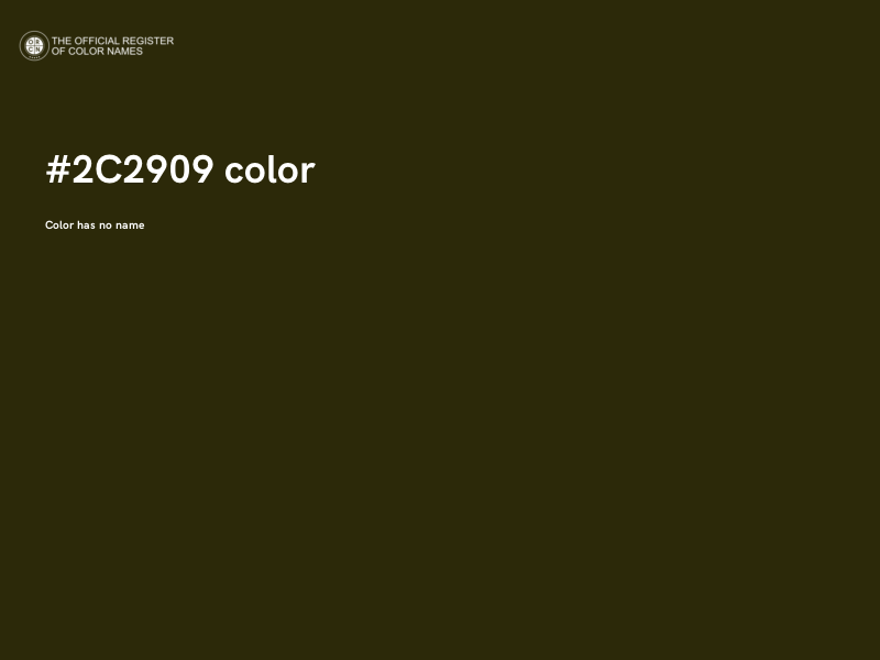 #2C2909 color image