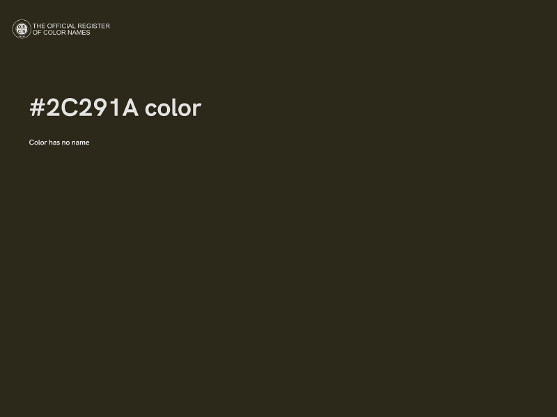 #2C291A color image