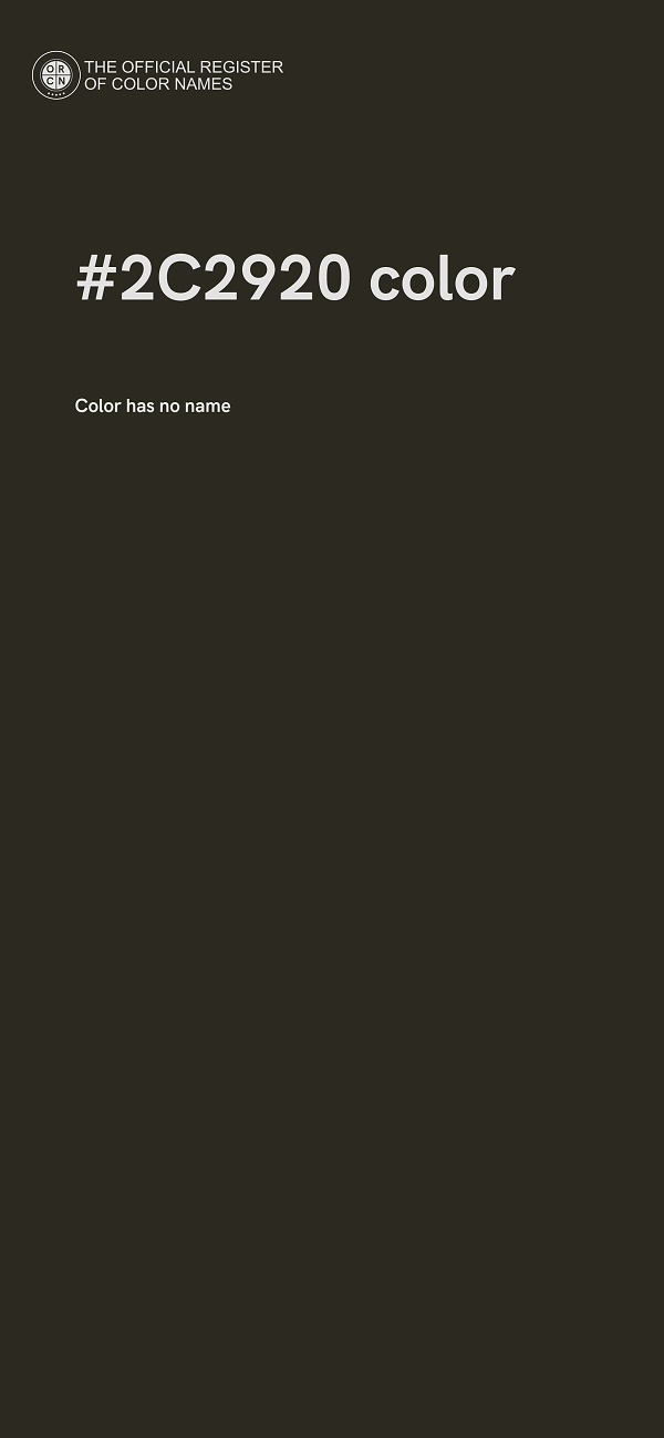 #2C2920 color image