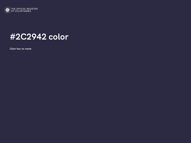 #2C2942 color image