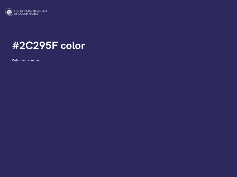 #2C295F color image