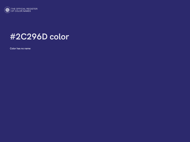 #2C296D color image