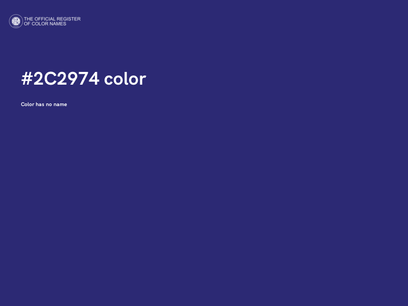 #2C2974 color image