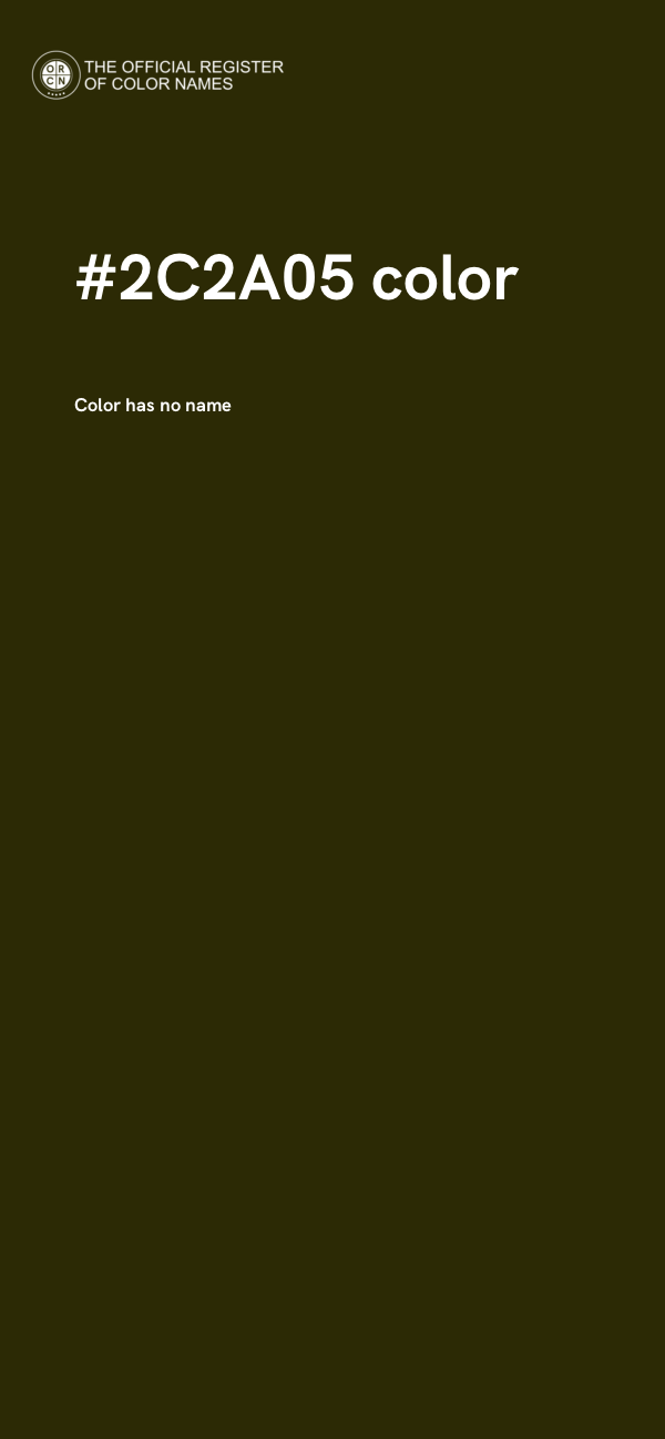#2C2A05 color image