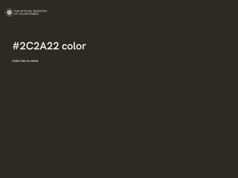 #2C2A22 color image