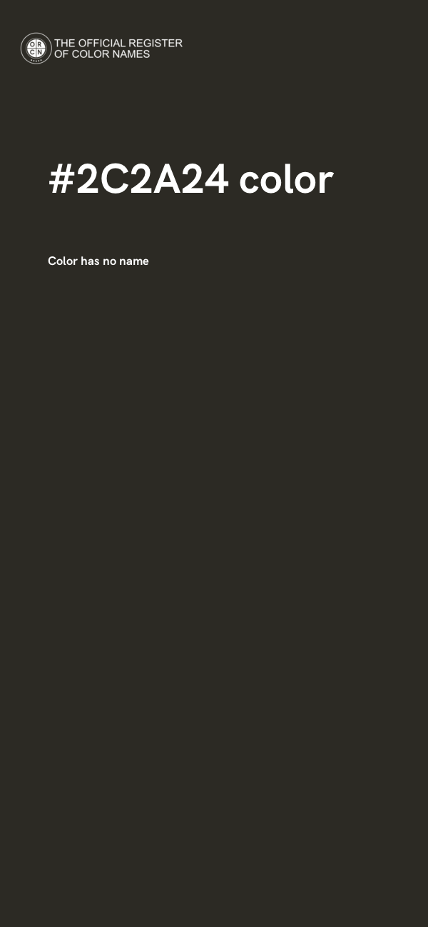 #2C2A24 color image