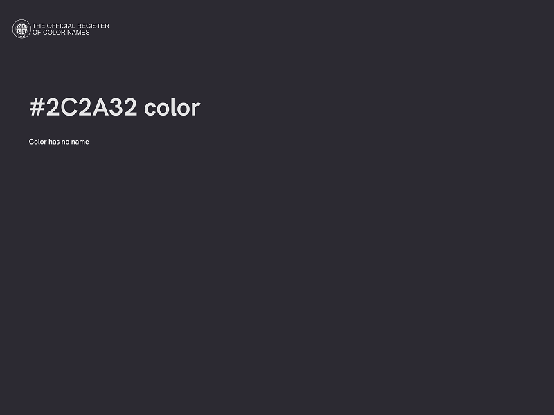 #2C2A32 color image