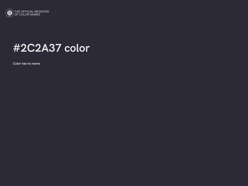 #2C2A37 color image