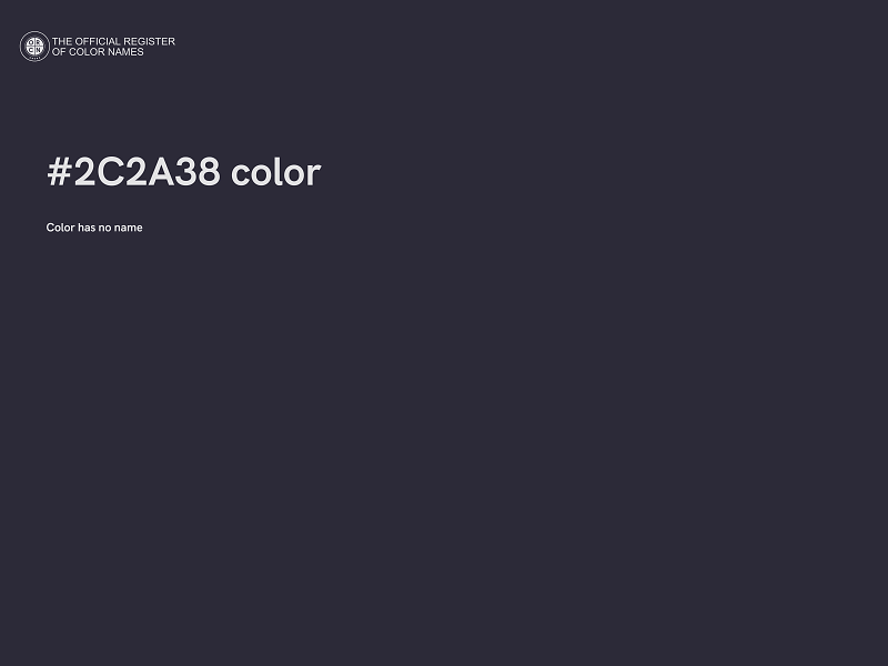 #2C2A38 color image