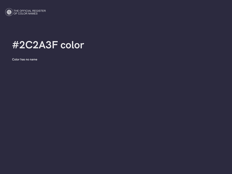 #2C2A3F color image