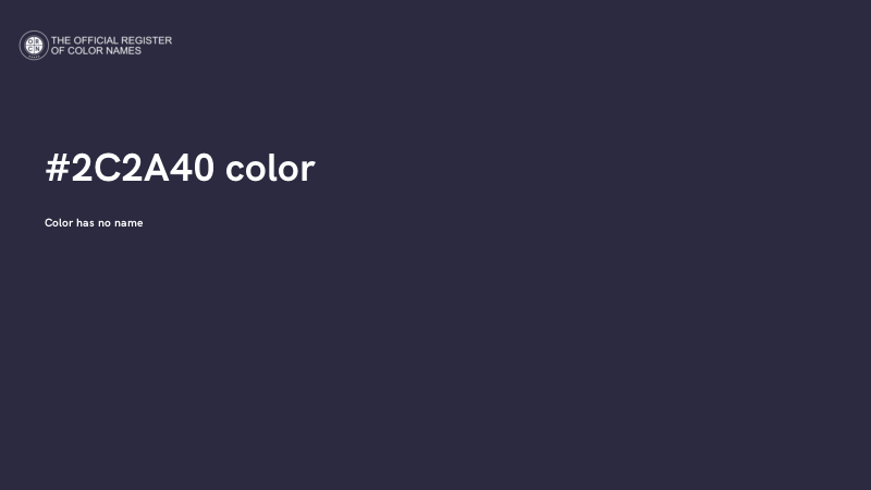#2C2A40 color image