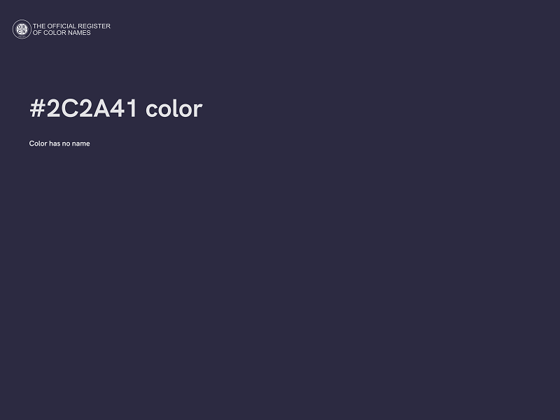 #2C2A41 color image