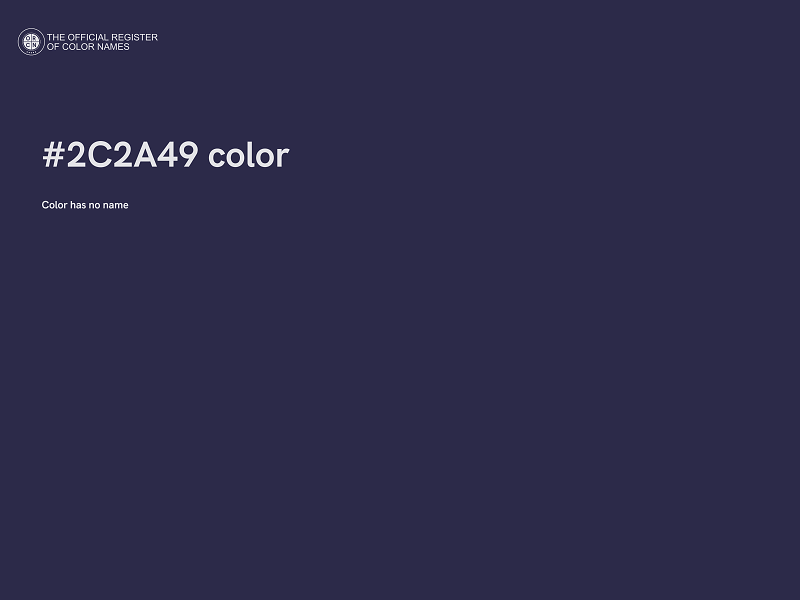 #2C2A49 color image