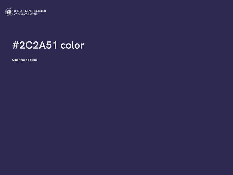 #2C2A51 color image