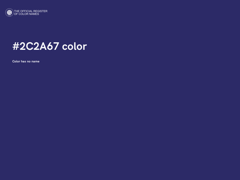 #2C2A67 color image