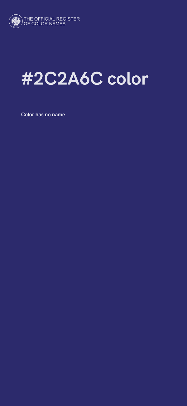 #2C2A6C color image