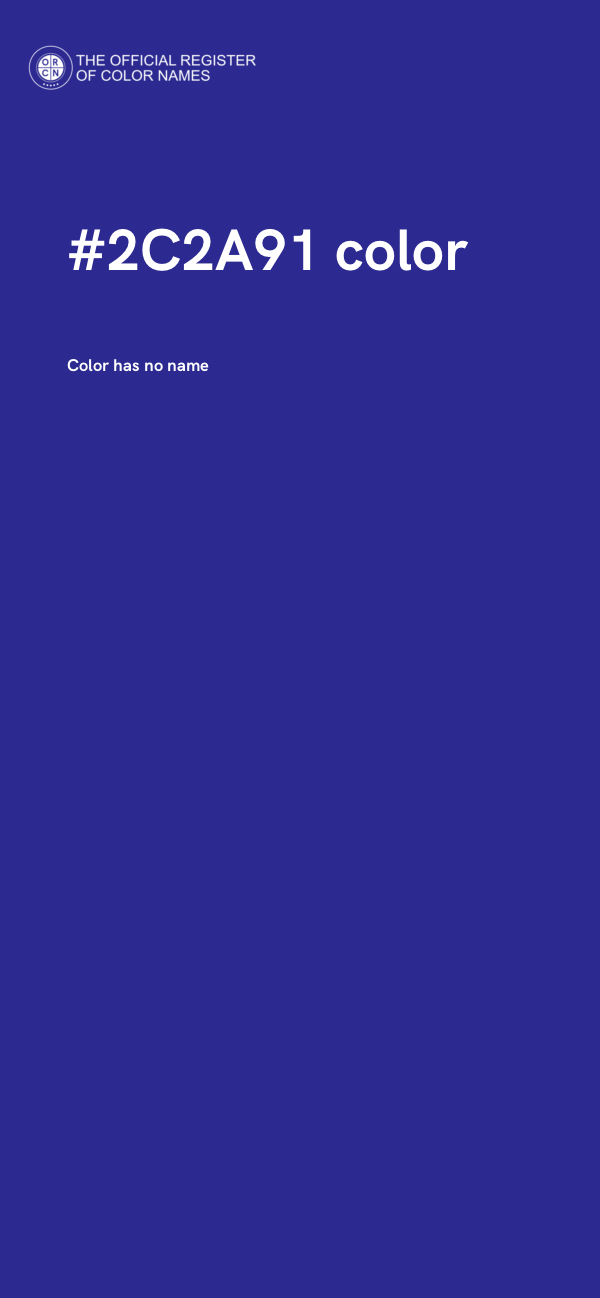 #2C2A91 color image