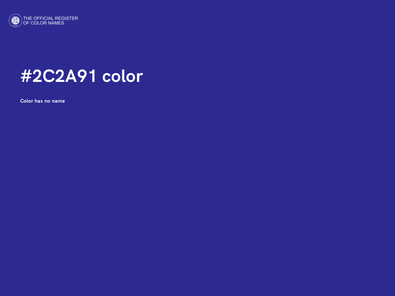 #2C2A91 color image