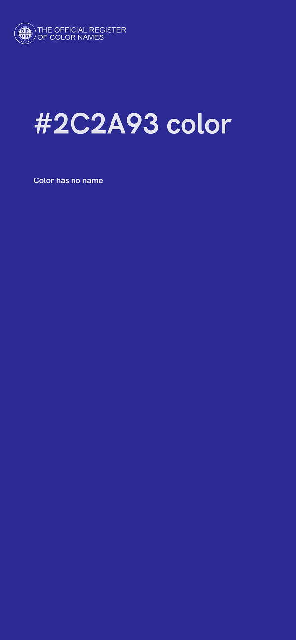 #2C2A93 color image