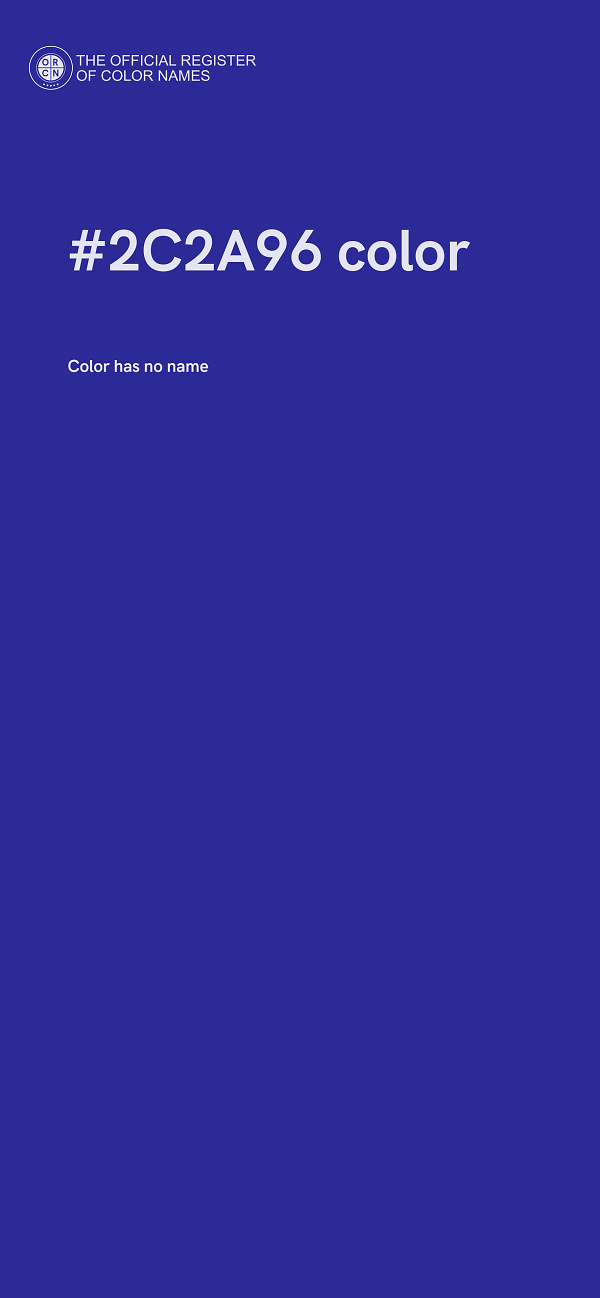 #2C2A96 color image