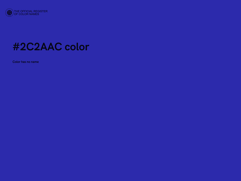#2C2AAC color image